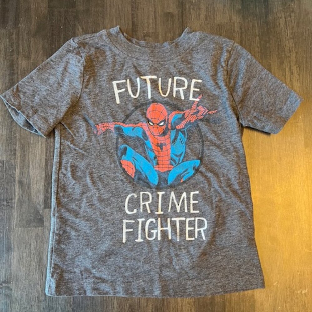 Marvel Old Navy Kid’s Spider-Man Dark Gray Short Sleeve T-Shirt 4T